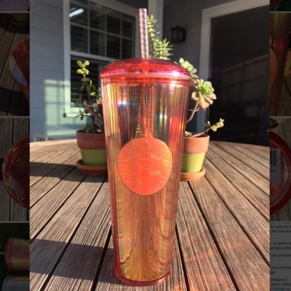 Starbucks Summer 2020 Rose Gold Dome Lid T…